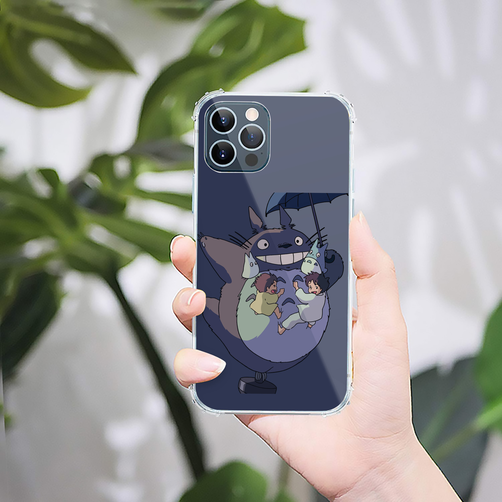 （画像用） となりのトトロ 草壁メイ 草壁サツキ My Neighbor Totoro Satsuki Kusakabe Mei Kusakabe 【iPhone 12シリーズ対応】透明スマホケース（クリアソフトケース）